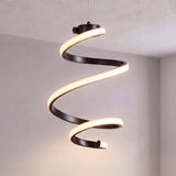 Whirl Modern Minimalist Aluminum/Iron Abstract Integrated LED Pendant