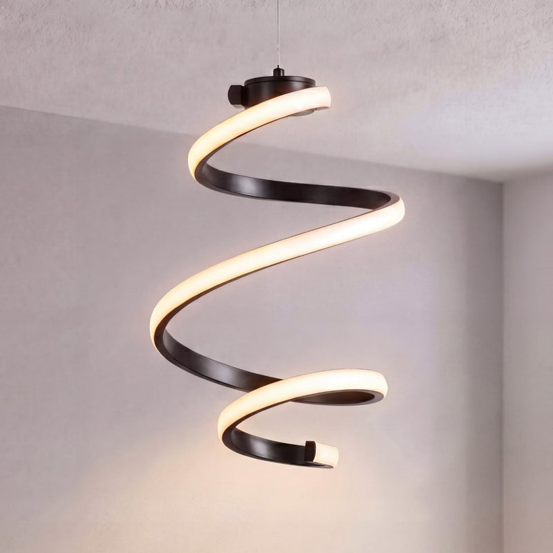 Whirl Modern Minimalist Aluminum/Iron Abstract Integrated LED Pendant