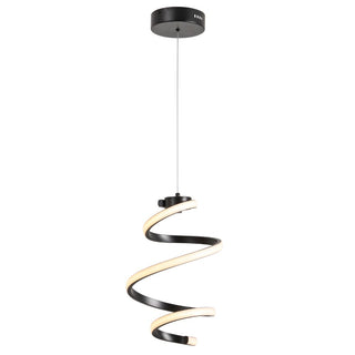 Whirl Modern Minimalist Aluminum/Iron Abstract Integrated LED Pendant