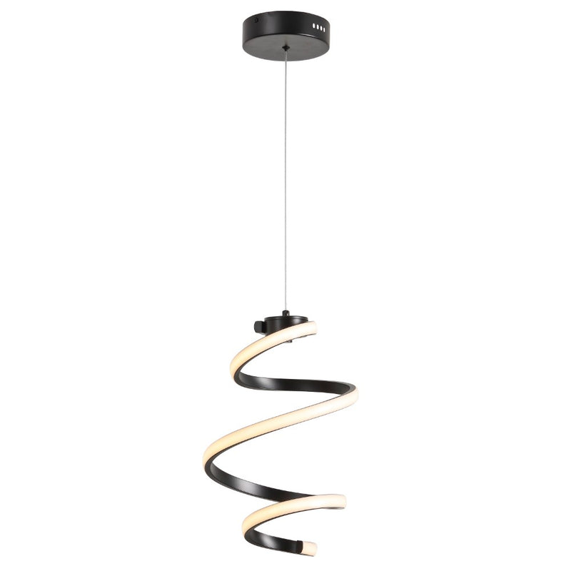 Whirl Modern Minimalist Aluminum/Iron Abstract Integrated LED Pendant