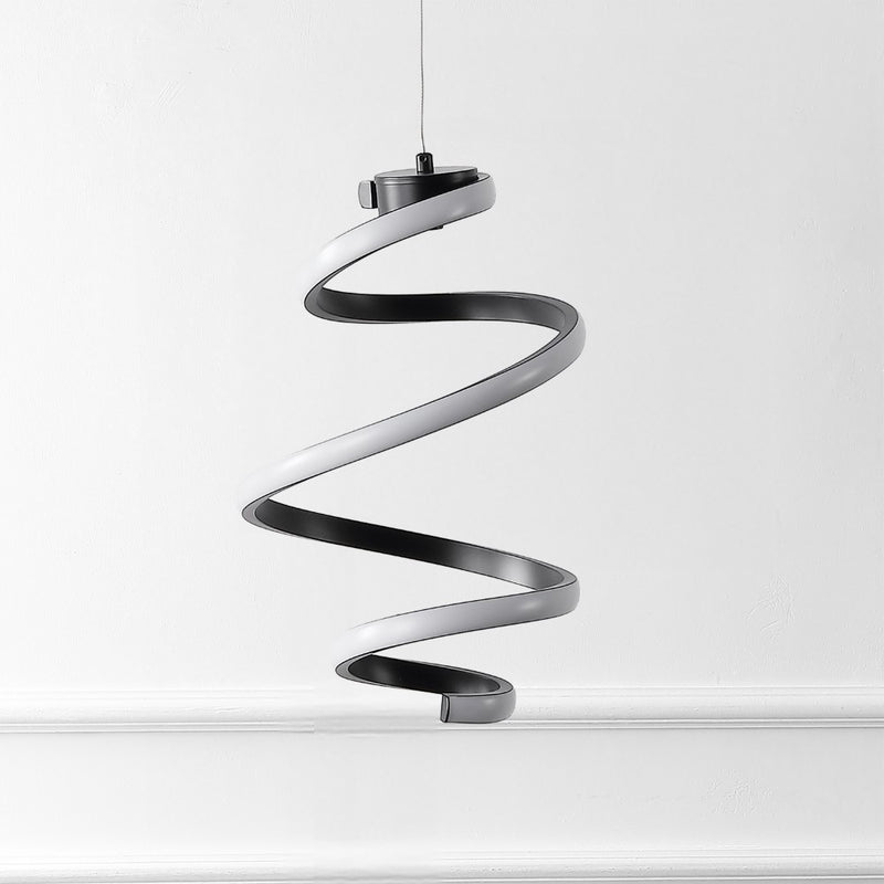 Whirl Modern Minimalist Aluminum/Iron Abstract Integrated LED Pendant