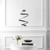 Whirl Modern Minimalist Aluminum/Iron Abstract Integrated LED Pendant
