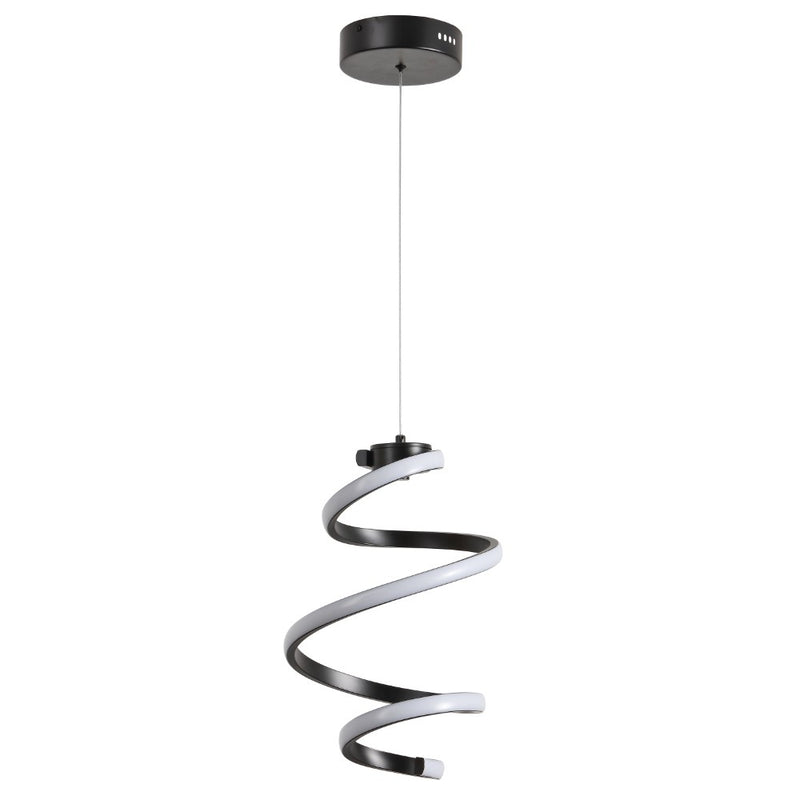 Whirl Modern Minimalist Aluminum/Iron Abstract Integrated LED Pendant