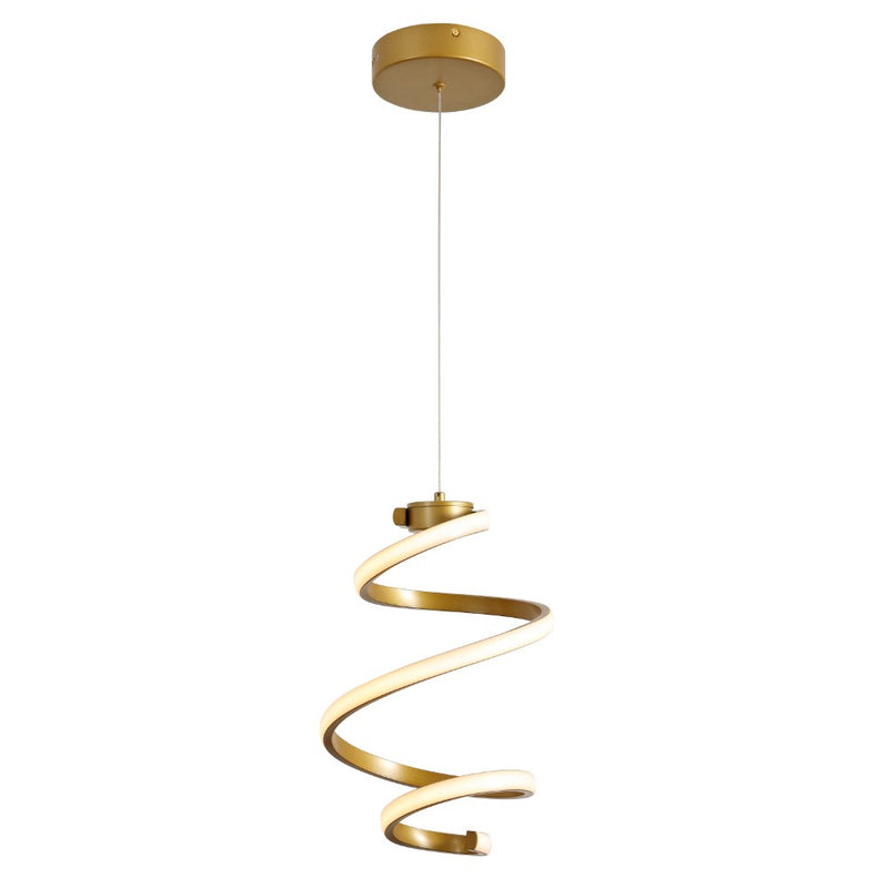 Whirl Modern Minimalist Aluminum/Iron Abstract Integrated LED Pendant