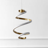 Whirl Modern Minimalist Aluminum/Iron Abstract Integrated LED Pendant