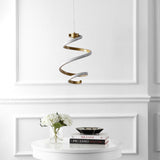Whirl Modern Minimalist Aluminum/Iron Abstract Integrated LED Pendant