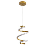 Whirl Modern Minimalist Aluminum/Iron Abstract Integrated LED Pendant