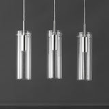 Mium Modern Style Iron/Crystal/Glass Integrated LED Linear Pendant - JONATHAN Y