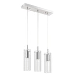 Mium Modern Style Iron/Crystal/Glass Integrated LED Linear Pendant - JONATHAN Y