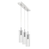 Mium Modern Style Iron/Crystal/Glass Integrated LED Linear Pendant - JONATHAN Y