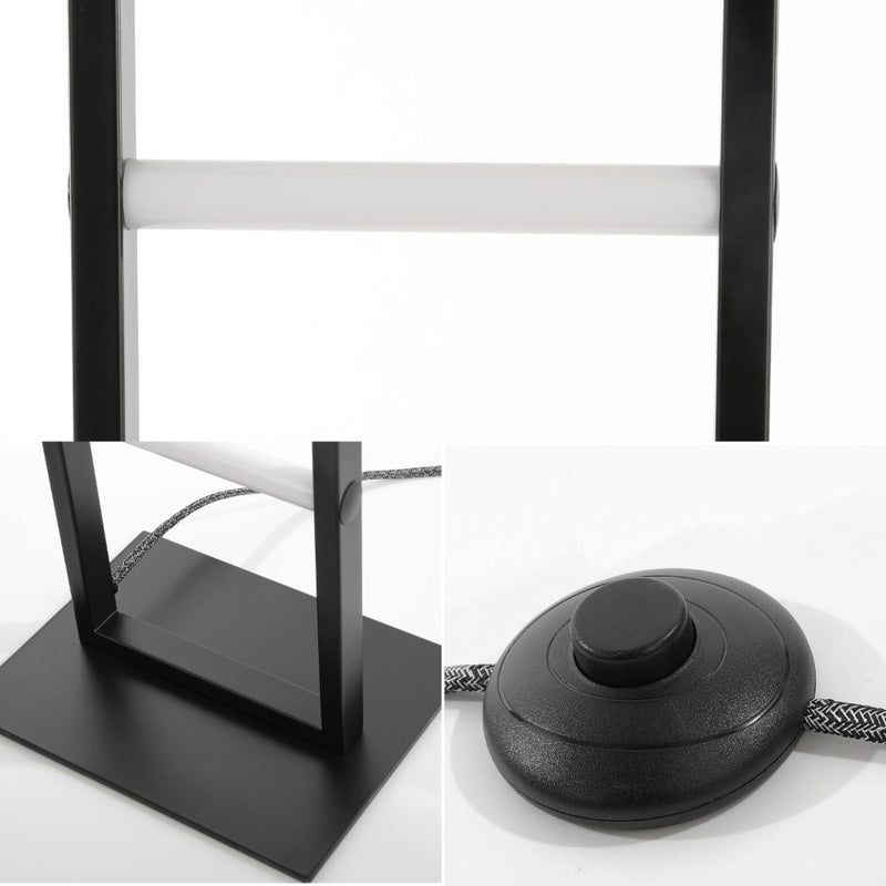Ivan 59.3" Minimalist Modern Iron Ladder Dimmable Integrated LED Floor Lamp - JONATHAN Y