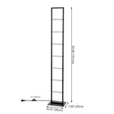 Ivan 59.3" Minimalist Modern Iron Ladder Dimmable Integrated LED Floor Lamp - JONATHAN Y