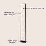 Ivan 59.3" Minimalist Modern Iron Ladder Dimmable Integrated LED Floor Lamp - JONATHAN Y