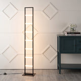 Ivan 59.3" Minimalist Modern Iron Ladder Dimmable Integrated LED Floor Lamp - JONATHAN Y