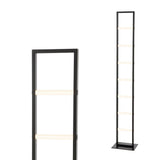 Ivan 59.3" Minimalist Modern Iron Ladder Dimmable Integrated LED Floor Lamp - JONATHAN Y