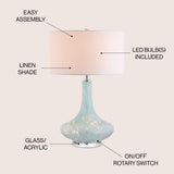 Montreal 29" Glass/Acrylic LED Table Lamp - JONATHAN Y