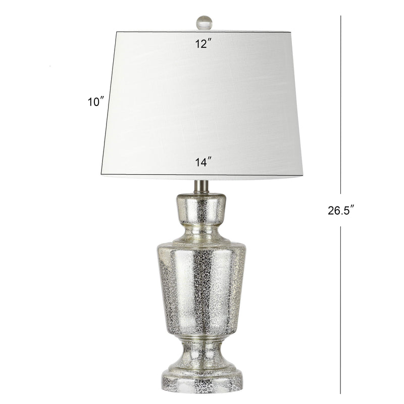 Olivia 26.5" Glass LED Table Lamp - JONATHAN Y