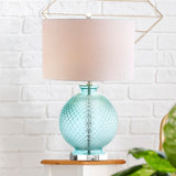 Estelle 26" Glass and Crystal LED Table Lamp - JONATHAN Y