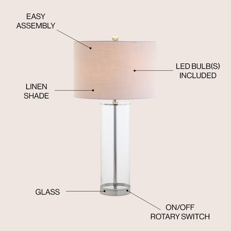 Collins Glass LED Table Lamp