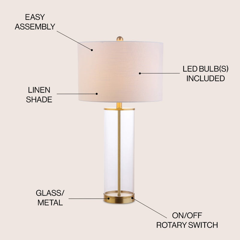 Collins Glass LED Table Lamp