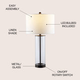 Collins Glass LED Table Lamp