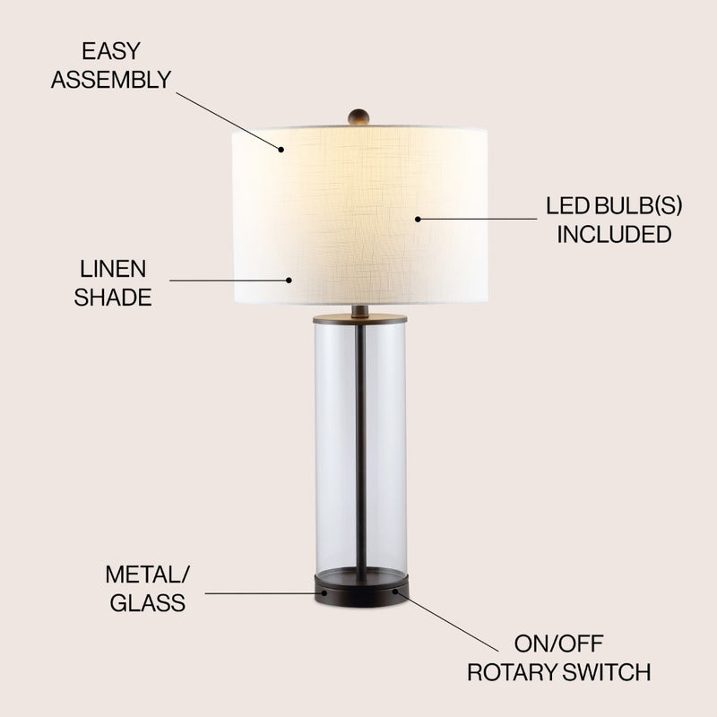 Collins Glass LED Table Lamp