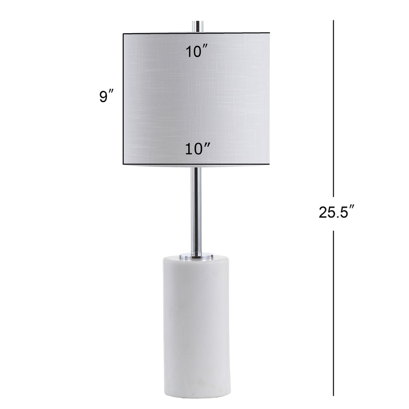 Aksel 25.5" Marble LED Table Lamp - JONATHAN Y
