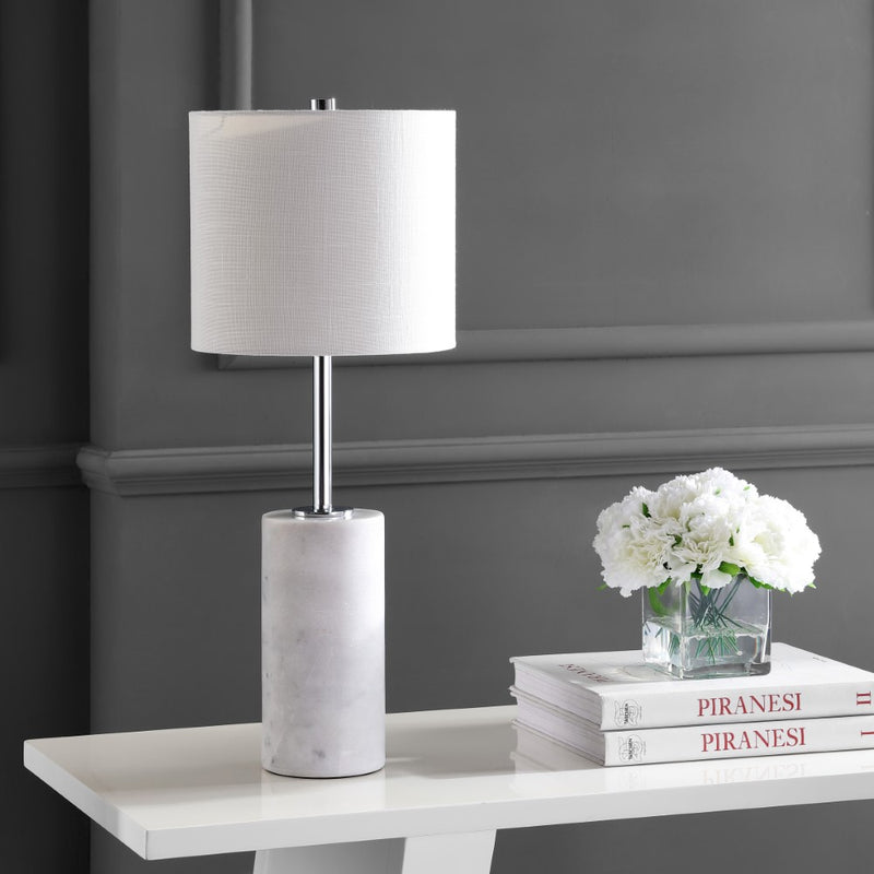Aksel 25.5" Marble LED Table Lamp - JONATHAN Y