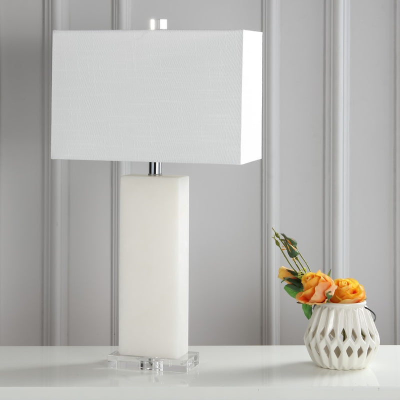 Tiggie 27" Alabaster LED Table Lamp