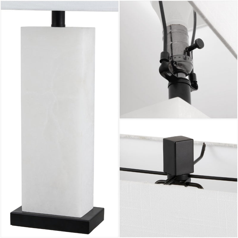 Tiggie 27" Alabaster LED Table Lamp