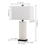 Tiggie 27" Alabaster LED Table Lamp