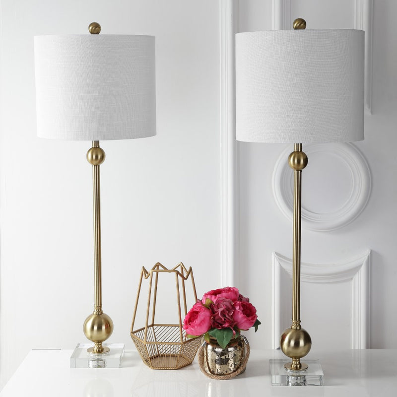 Hollis 34" Metal LED Table Lamp Set 2