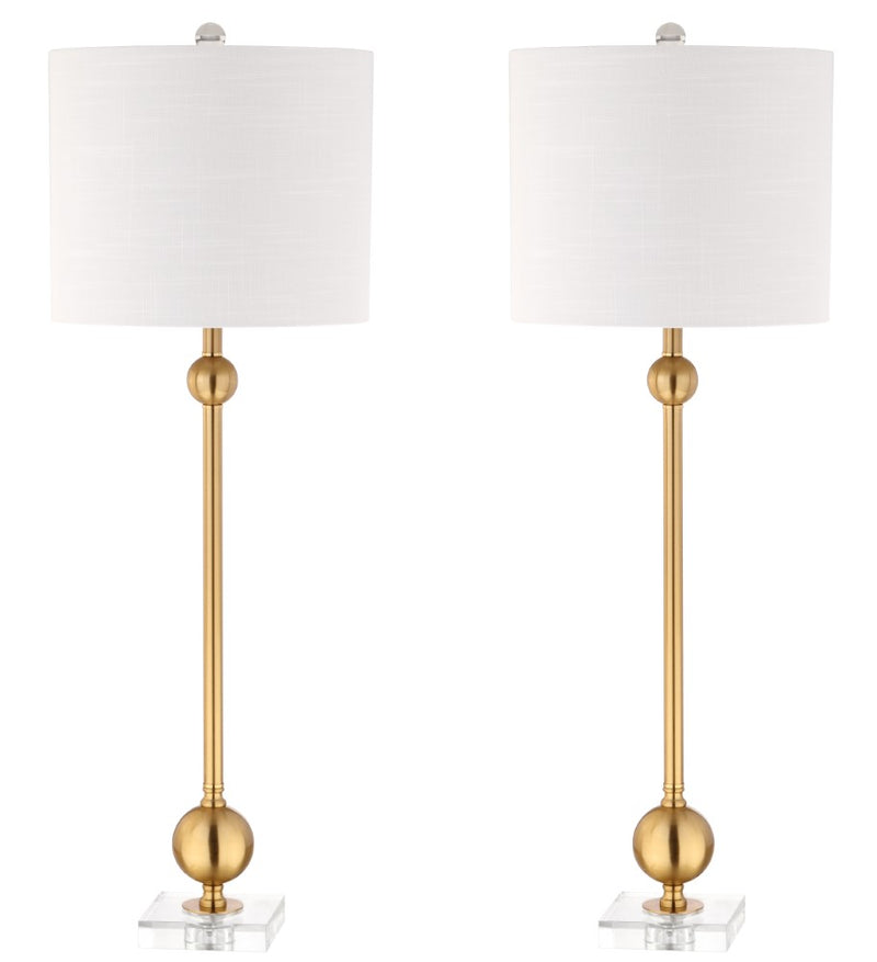 Hollis 34" Metal LED Table Lamp Set 2