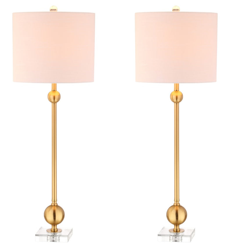 Hollis 34" Metal LED Table Lamp Set 2