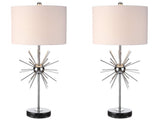 Aria 31.5" Metal/Marble LED Table Lamp - JONATHAN Y