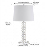 Julia 25.5" Crystal LED Table Lamp Clear – DIM
