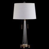 Zoe 29.5" Crystal LED Table Lamp - JONATHAN Y