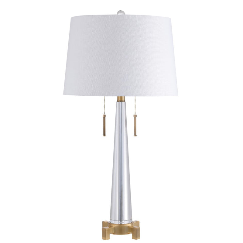 Zoe 29.5" Crystal LED Table Lamp - JONATHAN Y