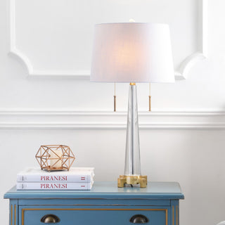 Zoe 29.5" Crystal LED Table Lamp - JONATHAN Y