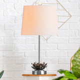Amelia Lotus 25" Crystal LED Table Lamp - JONATHAN Y