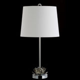 Amelia Lotus 25" Crystal LED Table Lamp - JONATHAN Y