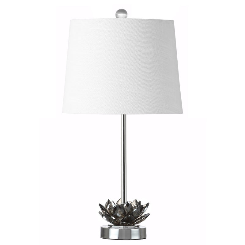 Amelia Lotus 25" Crystal LED Table Lamp - JONATHAN Y
