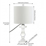 Kellen 20.75" Crystal LED Table Lamp Clear – DIM