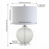 Avery 24" Glass / Crystal LED Table Lamp Clear – DIM