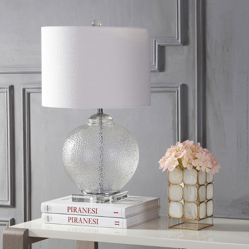 Avery 24" Glass / Crystal LED Table Lamp - JONATHAN Y