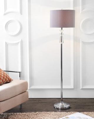 Layla 59.5" Crystal / Metal LED Floor Lamp - JONATHAN Y