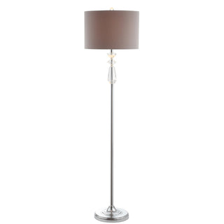 Layla 59.5" Crystal / Metal LED Floor Lamp - JONATHAN Y