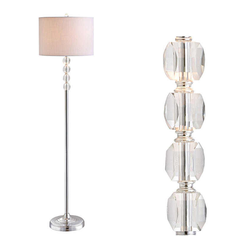 Aubrey 59.5" Crystal / Metal LED Floor Lamp