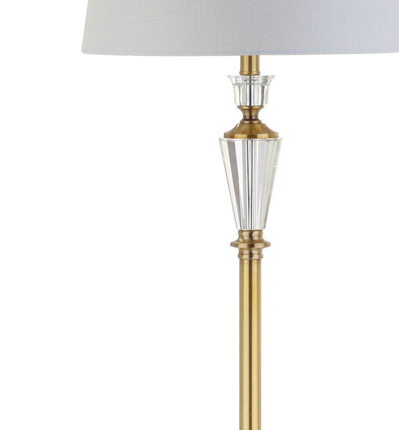 Harper 61" Crystal / Metal LED Floor Lamp - JONATHAN Y