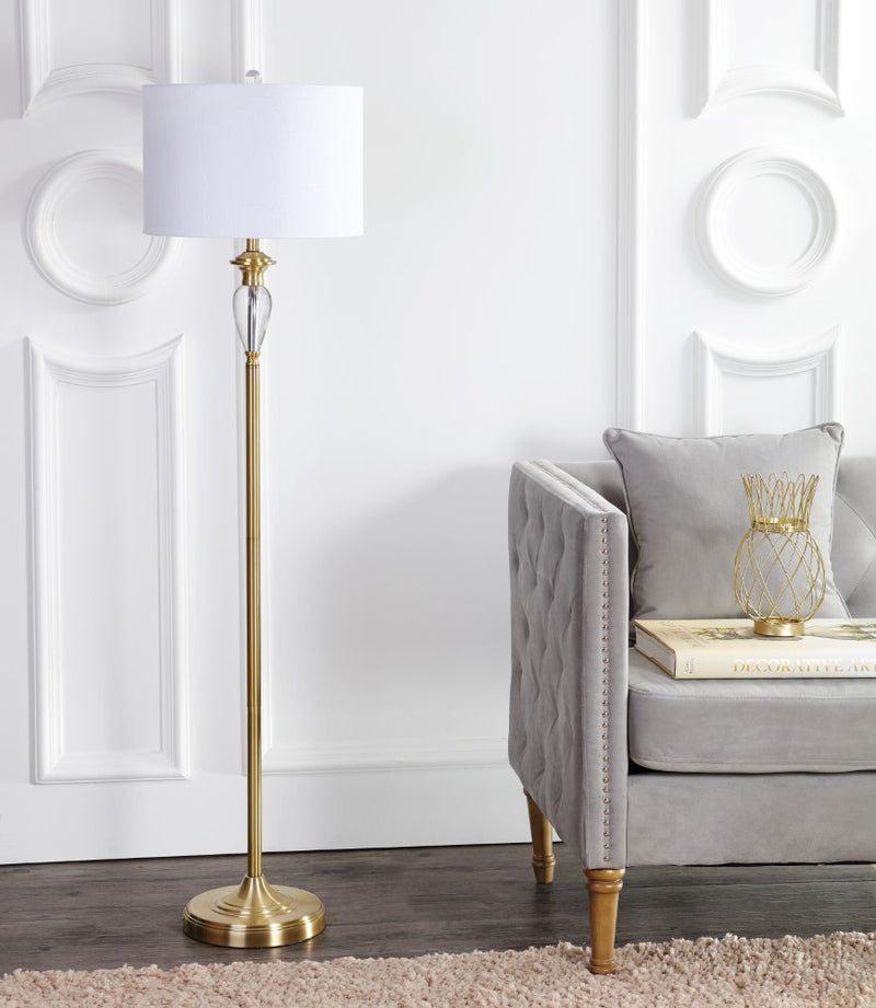Evelyn 60" Crystal / Metal LED Floor Lamp